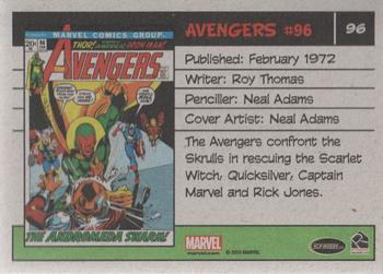 2015 Rittenhouse Marvel The Avengers Silver Age #96 Avengers #96 Back