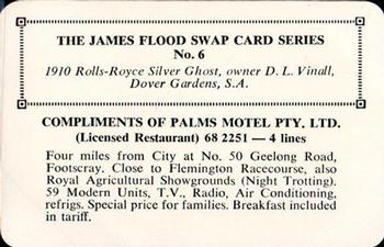 1968 James Flood Swap (Australia) #6 1910 Rolls-Royce Silver Ghost Back