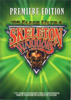 1995 Fleer Skeleton Warriors - Comics Promos #NNO Dr. Cyborn Back