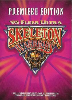 1995 Fleer Skeleton Warriors - Comics Promos #NNO Baron Dark Back