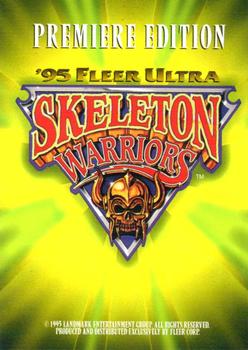 1995 Fleer Skeleton Warriors - Comics Promos #NNO Talyn Back
