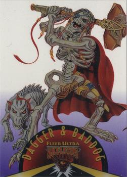 1995 Fleer Skeleton Warriors - Suspended Animation #6 Dagger & Baddog Front