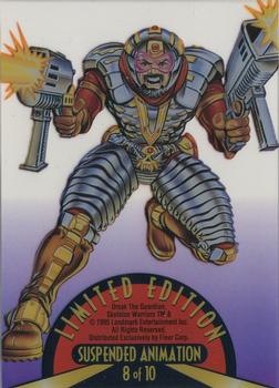 1995 Fleer Skeleton Warriors - Suspended Animation #8 Ursak the Guardian Back
