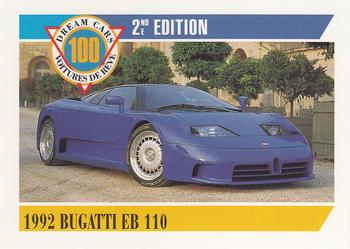 1992 Panini Dream Cars 2nd Edition #14 1992 Bugatti EB 110 Front