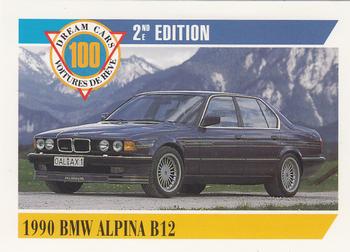 1992 Panini Dream Cars 2nd Edition #15 1990 BMW Alpina B12 Front