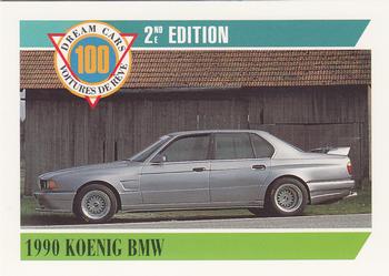 1992 Panini Dream Cars 2nd Edition #27 1990 Koenig BMW Front