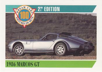 1992 Panini Dream Cars 2nd Edition #29 1986 Marcos GT Front