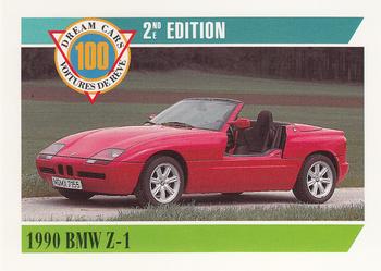 1992 Panini Dream Cars 2nd Edition #32 1990 BMW Z-1 Front