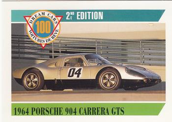 1992 Panini Dream Cars 2nd Edition #38 1964 Porsche 904 Carrera GTS Front