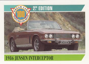 1992 Panini Dream Cars 2nd Edition #49 1986 Jensen Interceptor Front