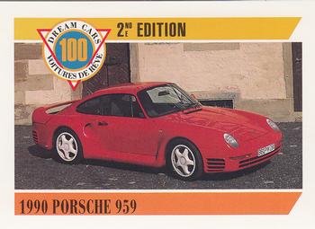 1992 Panini Dream Cars 2nd Edition #57 1990 Porsche 959 Front