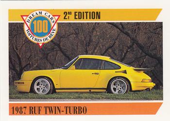 1992 Panini Dream Cars 2nd Edition #63 1987 Ruf Twin-Turbo Front