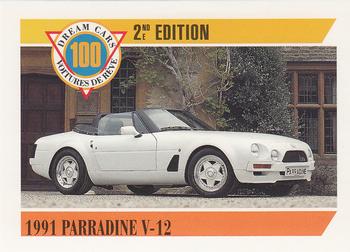 1992 Panini Dream Cars 2nd Edition #65 1991 Parradine V-12 Front