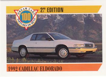 1992 Panini Dream Cars 2nd Edition #69 1992 Cadillac Eldorado Front