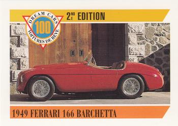 1992 Panini Dream Cars 2nd Edition #73 1949 Ferrari 166 Barchetta Front