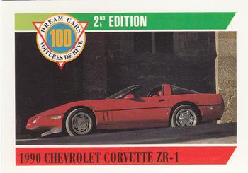 1992 Panini Dream Cars 2nd Edition #76 1990 Chevrolet Corvette ZR-1 Front
