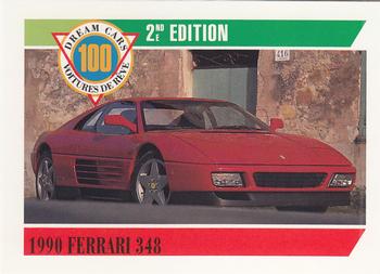 1992 Panini Dream Cars 2nd Edition #86 1990 Ferrari 348 Front
