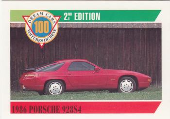 1992 Panini Dream Cars 2nd Edition #91 1986 Porsche 928S4 Front