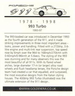 2003 Golden Era Porsche 911 (1978-98) #5 993 Turbo Back
