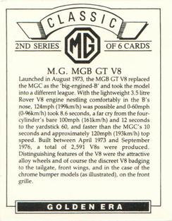 1994 Golden Era Classic MG 2nd Series #6 M.G. MGB GT V8 Back