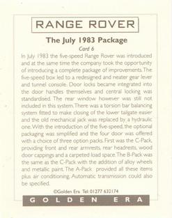 1996 Golden Era Range Rover #6 1983 Range Rover Back
