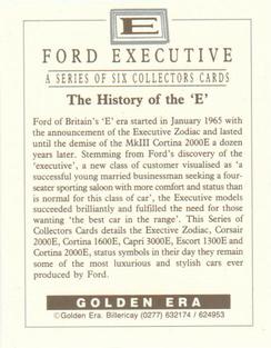 1994 Golden Era Ford Executive #NNO Ford Executive Back