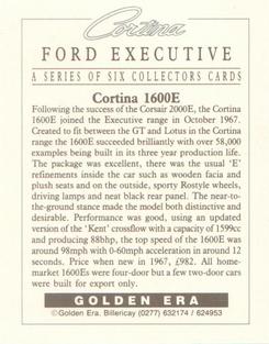 1994 Golden Era Ford Executive #3 Ford Cortina 1600E Back