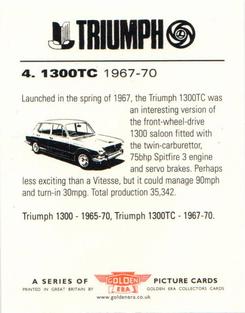 2002 Golden Era Triumph Saloon Cars Sixties and Seventies #4 1300 TC Back