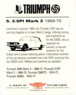 2002 Golden Era Triumph Saloon Cars Sixties and Seventies #5 2.5PI MKII Back