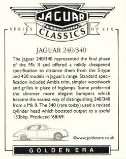 2003 Golden Era Jaguar Classics 4th Series #6 Jaguar 340 Back