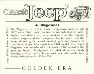 2002 Golden Era Classic Jeep #4 Jeep Wagoneer Back