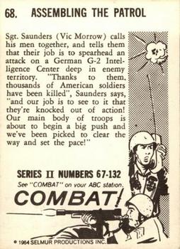 1964 Donruss Combat! (Series II) #68 Assembling the Patrol Back