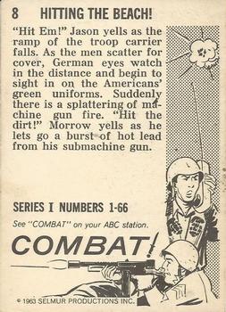 1963 Donruss Combat! (Series I) #8 Hitting the Beach! Back