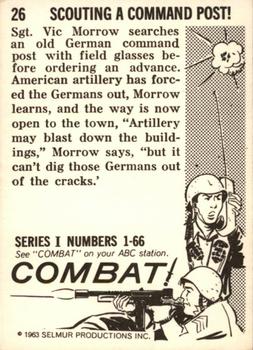 1963 Donruss Combat! (Series I) #26 Scouting a Command Post! Back