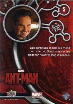 2015 Upper Deck Marvel Ant-Man #5 Luis continues to help his friend... Back