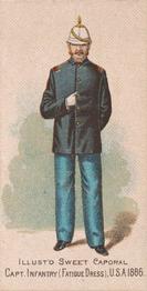 1888 Kinney Tobacco Military (N224) #NNO Capt. Infantry (Fatigue Dress), U.S.A. 1886 Front