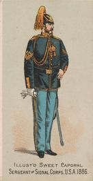 1888 Kinney Tobacco Military (N224) #NNO Sergeant of Signal Corps, U.S.A. 1886 Front