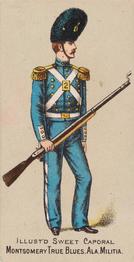 1888 Kinney Tobacco Military (N224) #NNO Montgomery True Blues, Ala. Militia Front