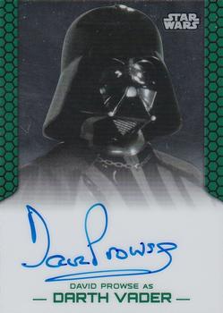 2015 Topps Chrome Star Wars Perspectives Jedi vs. Sith - Autographs #NNO18 David Prowse Front