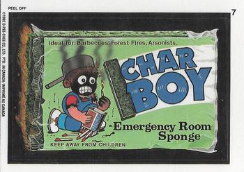 1992 O-Pee-Chee Wacky Packages #7 Char Boy Front