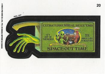 1992 O-Pee-Chee Wacky Packages #20 Extraterrestrial Seize 'Ems Front