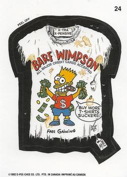 1992 O-Pee-Chee Wacky Packages #24 Barf Wimpson Front