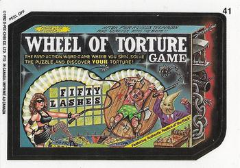 1992 O-Pee-Chee Wacky Packages #41 Wheel of Torture Front