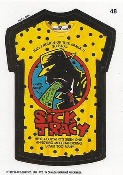 1992 O-Pee-Chee Wacky Packages #48 Sick Tracy Front