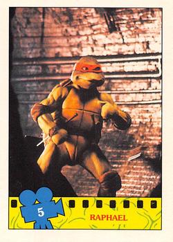 1990 O-Pee-Chee Teenage Mutant Ninja Turtles: The Movie #5 Raphael Front