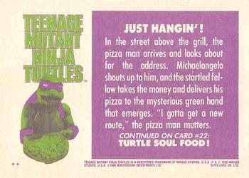 1990 O-Pee-Chee Teenage Mutant Ninja Turtles: The Movie #21 Just Hangin'! Back