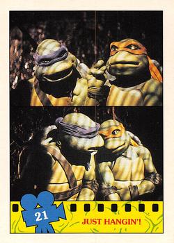 1990 O-Pee-Chee Teenage Mutant Ninja Turtles: The Movie #21 Just Hangin'! Front