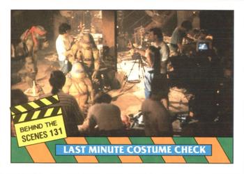 1990 O-Pee-Chee Teenage Mutant Ninja Turtles: The Movie #131 Last Minute Costume Check Front
