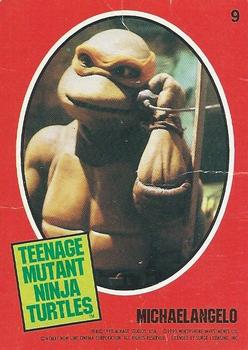 1990 O-Pee-Chee Teenage Mutant Ninja Turtles: The Movie - Special Cards #9 Michelangelo Front