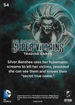 2015 Cryptozoic DC Comics Super-Villains #54 Silver Banshee Back